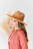 Fame Flat Brim Fedora Fashion Hat