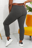 Blumin Apparel Full Size Easy Living Ribbed Joggers